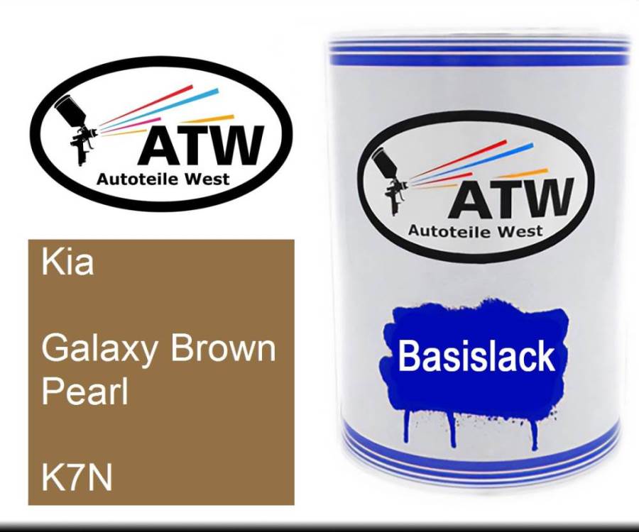 Kia, Galaxy Brown Pearl, K7N: 500ml Lackdose, von ATW Autoteile West.